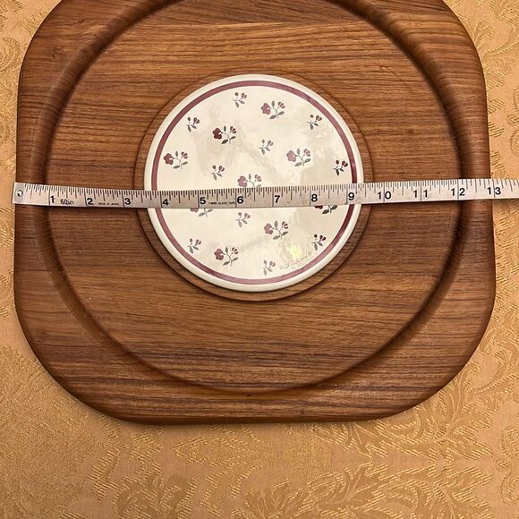 Vintage Goodwood Teak Cheese Board with Glass Dome | Mid-Century Modern - Picture 8 of 9